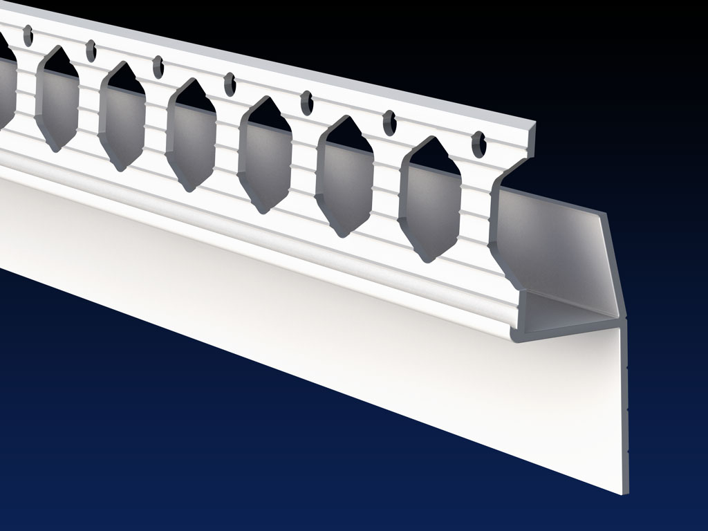 PVC architrave shadow gap L profile